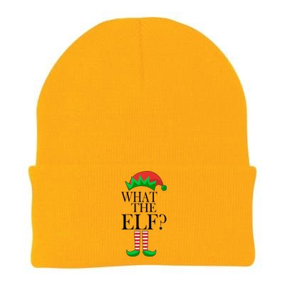 What The Elf Funny Family Matching Christmas Knit Cap Winter Beanie