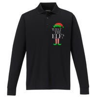 What The Elf Funny Family Matching Christmas Performance Long Sleeve Polo