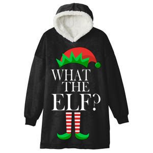 What The Elf Funny Family Matching Christmas Hooded Wearable Blanket