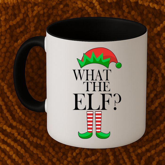 What The Elf Funny Family Matching Christmas Mug
