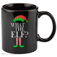 What The Elf Funny Family Matching Christmas 11oz C Handle Ceramic Mug