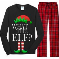 What The Elf Funny Family Matching Christmas Long Sleeve Pajama Set