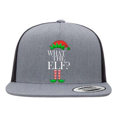 What The Elf Funny Family Matching Christmas Flat Bill Trucker Hat