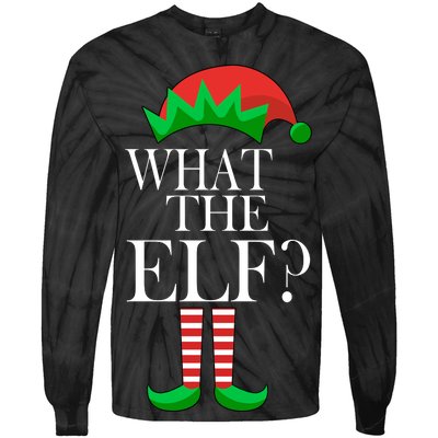 What The Elf Funny Family Matching Christmas Tie-Dye Long Sleeve Shirt