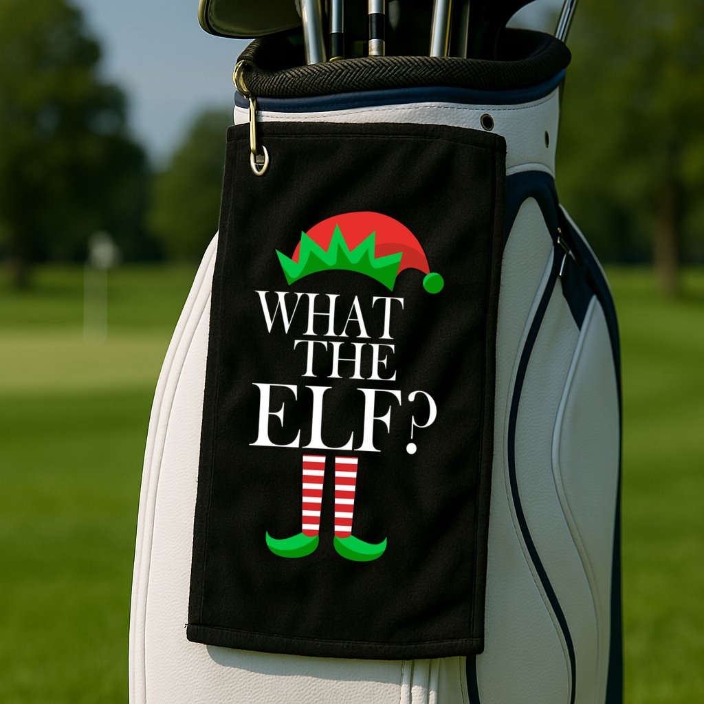 What The Elf Funny Family Matching Christmas Golf Towel