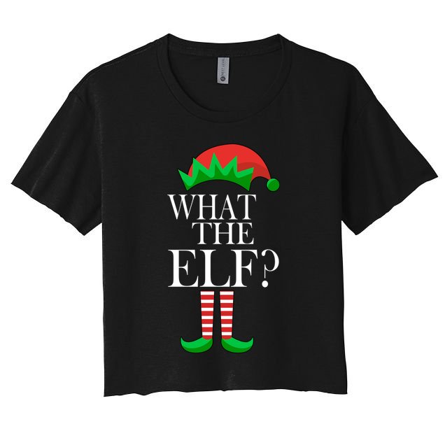 What The Elf Funny Family Matching Christmas Crop Top