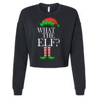 What The Elf Funny Family Matching Christmas Cropped Pullover Crew