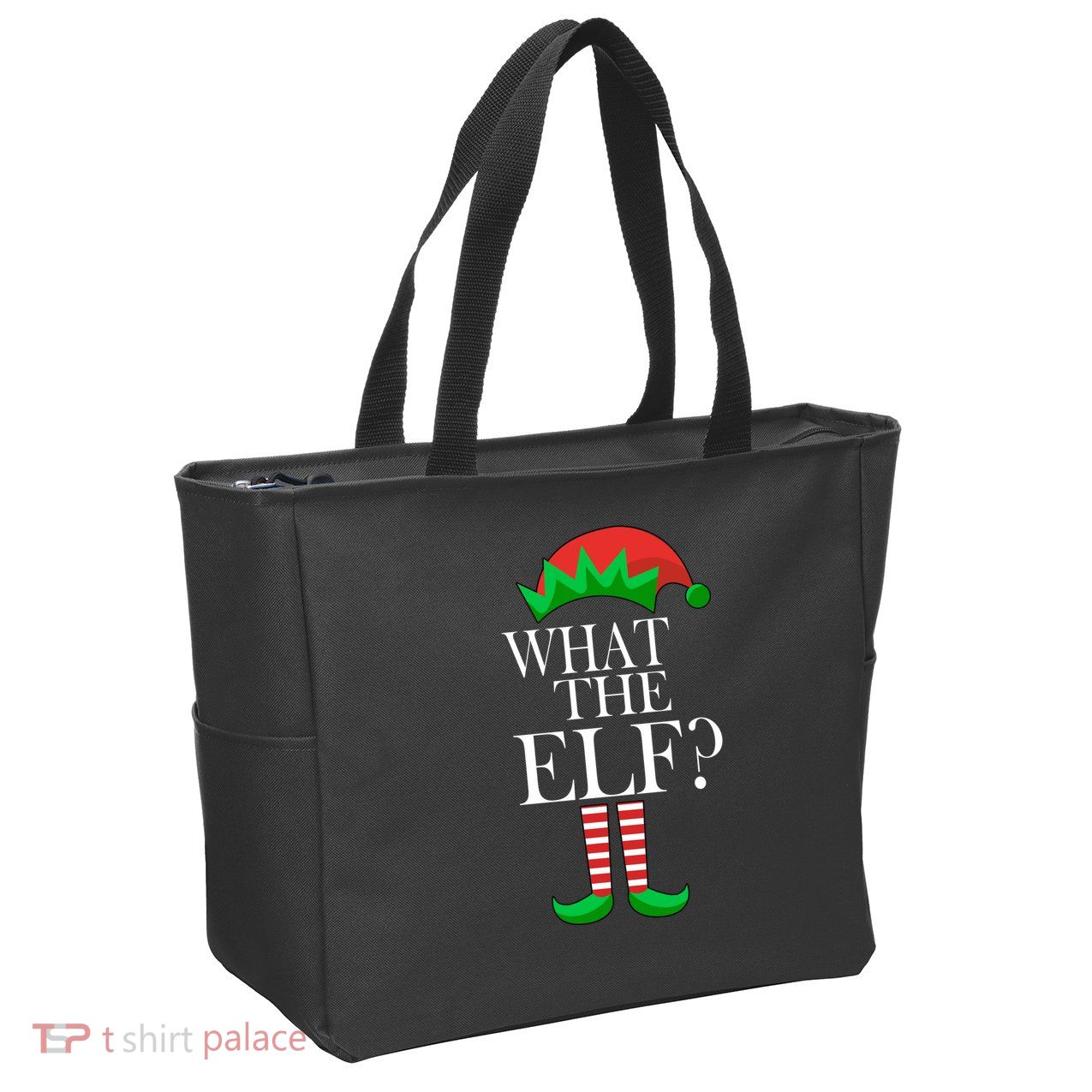 What The Elf Funny Family Matching Christmas Zip Tote Bag