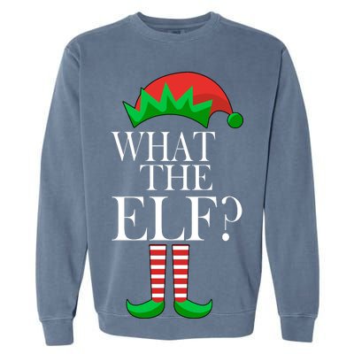 What The Elf Funny Family Matching Christmas Garment-Dyed Sweatshirt