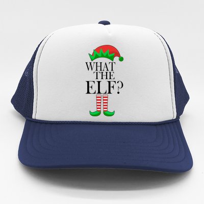 What The Elf Funny Family Matching Christmas Trucker Hat