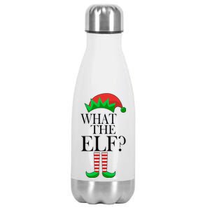 What The Elf Funny Family Matching Christmas Stainless Steel Insulated Water Bottle