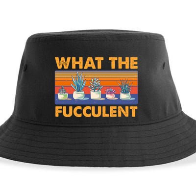 What The Fucculent Succulent Sustainable Bucket Hat