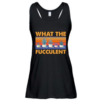 What The Fucculent Succulent Ladies Essential Flowy Tank