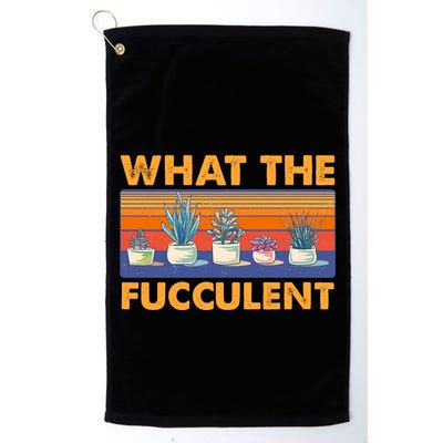 What The Fucculent Succulent Golf Towel