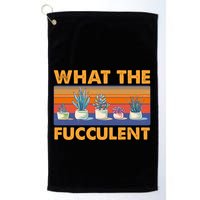 What The Fucculent Succulent Golf Towel