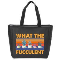 What The Fucculent Succulent Zip Tote Bag