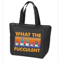 What The Fucculent Succulent Zip Tote Bag