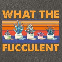 What The Fucculent Succulent Cotton Canvas Backpack