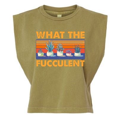 What The Fucculent Succulent Garment-Dyed Women's Muscle Tee