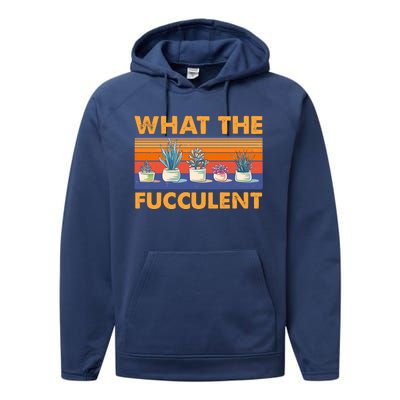 What The Fucculent Succulent Performance Fleece Hoodie