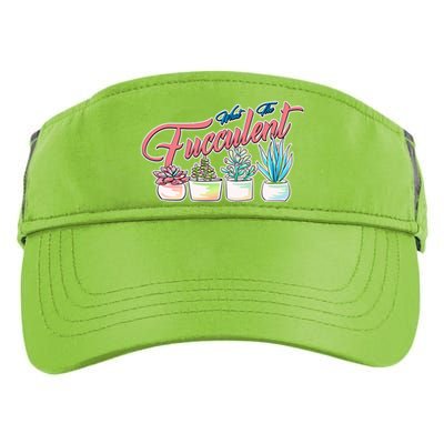 What the Fucculent Succulent Fanatic Plant Collector Adult Drive Performance Visor