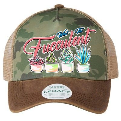 What the Fucculent Succulent Fanatic Plant Collector Legacy Tie Dye Trucker Hat