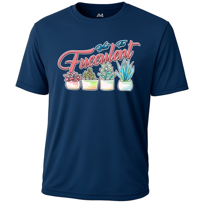 What the Fucculent Succulent Fanatic Plant Collector Cooling Performance Crew T-Shirt