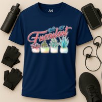 What the Fucculent Succulent Fanatic Plant Collector Cooling Performance Crew T-Shirt