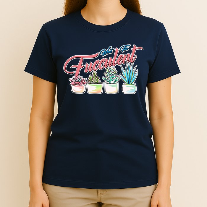 What the Fucculent Succulent Fanatic Plant Collector T-Shirt