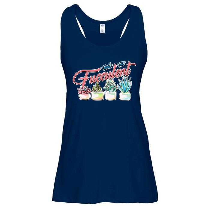 What the Fucculent Succulent Fanatic Plant Collector Ladies Essential Flowy Tank