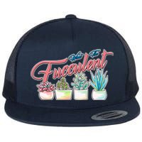 What the Fucculent Succulent Fanatic Plant Collector Flat Bill Trucker Hat