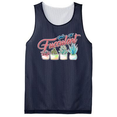 What the Fucculent Succulent Fanatic Plant Collector Mesh Reversible Basketball Jersey Tank