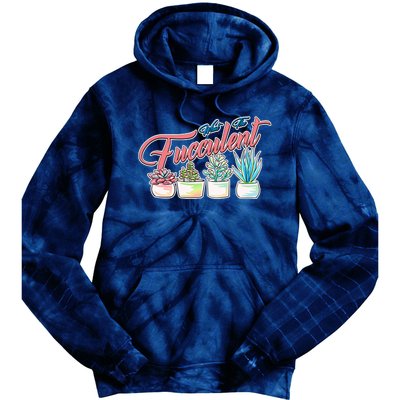 What the Fucculent Succulent Fanatic Plant Collector Tie Dye Hoodie