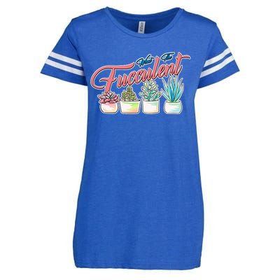 What the Fucculent Succulent Fanatic Plant Collector Enza Ladies Jersey Football T-Shirt