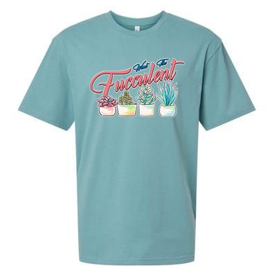 What the Fucculent Succulent Fanatic Plant Collector Sueded Cloud Jersey T-Shirt