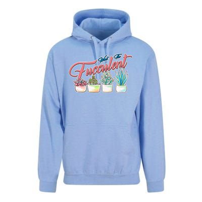 What the Fucculent Succulent Fanatic Plant Collector Unisex Surf Hoodie