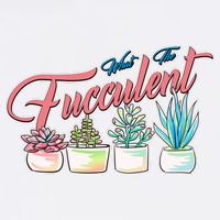 What the Fucculent Succulent Fanatic Plant Collector Garment-Dyed Sweatshirt