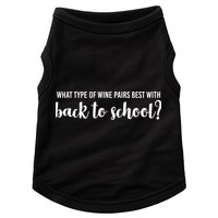 What Type Of Wine Pairs Best With Back To School Doggie Tank