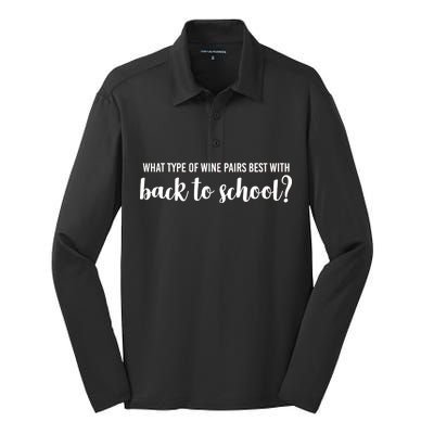 What Type Of Wine Pairs Best With Back To School Silk Touch Performance Long Sleeve Polo