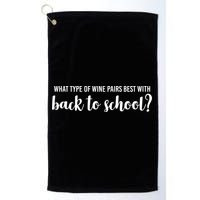 What Type Of Wine Pairs Best With Back To School Golf Towel