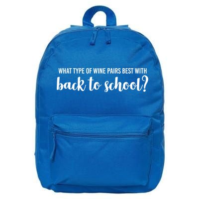 What Type Of Wine Pairs Best With Back To School 16 in Basic Backpack