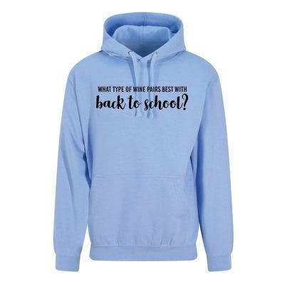 What Type Of Wine Pairs Best With Back To School Unisex Surf Hoodie