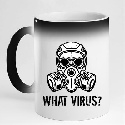 What Virus Funny Gas Mask 11oz Black Color Changing Mug