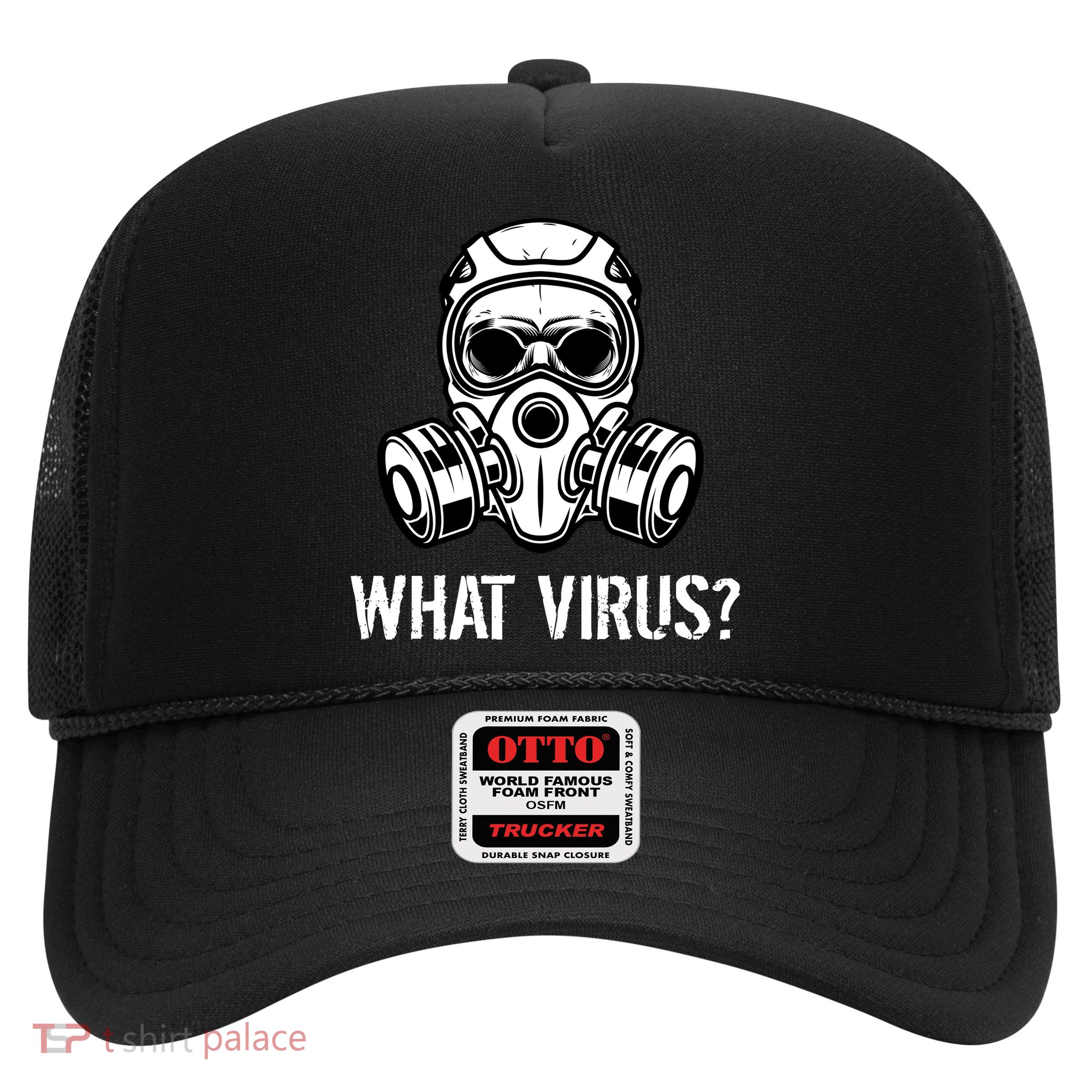 What Virus Funny Gas Mask Trucker Hat