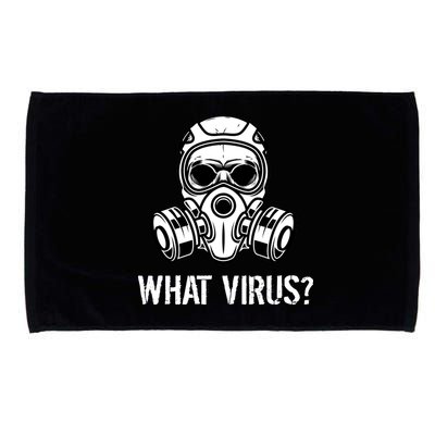 What Virus Funny Gas Mask Microfiber Hand Towel