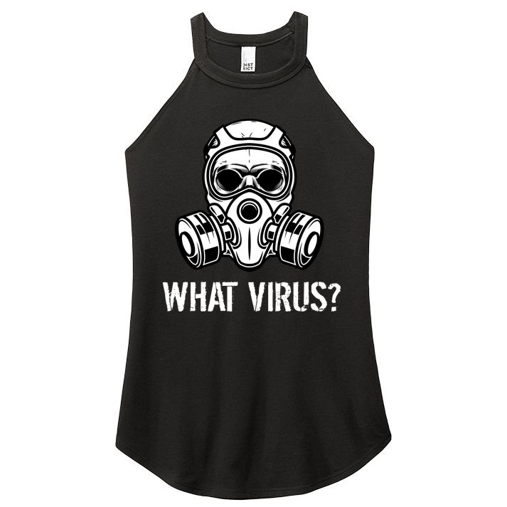 What Virus Funny Gas Mask Women's Perfect Tri Rocker Tank