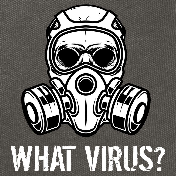What Virus Funny Gas Mask Cotton Canvas Backpack