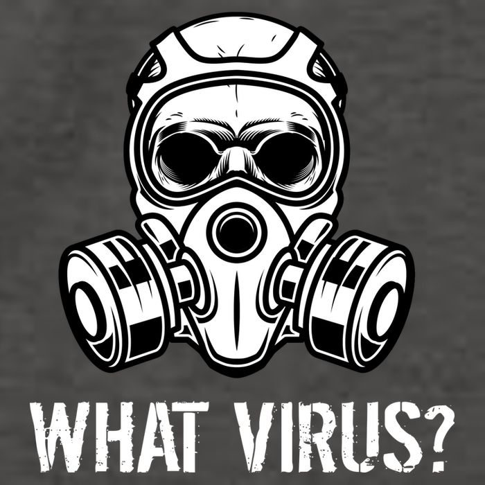 What Virus Funny Gas Mask Vector Backpack