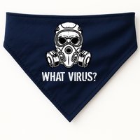 What Virus Funny Gas Mask USA-Made Doggie Bandana