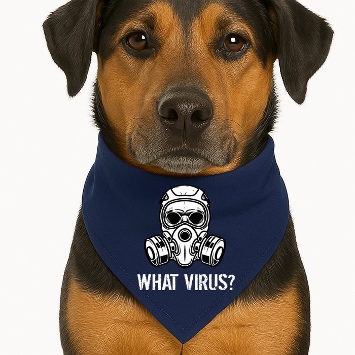 What Virus Funny Gas Mask USA-Made Doggie Bandana